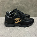 CHANEL RUNNERS BLACK / GOLD -  (EU44 / UK10)