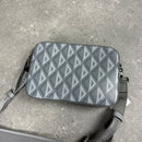 DIOR DIAMOND MESSENGER BAG - GREY