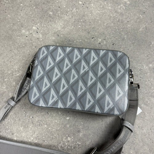 DIOR DIAMOND MESSENGER BAG - GREY