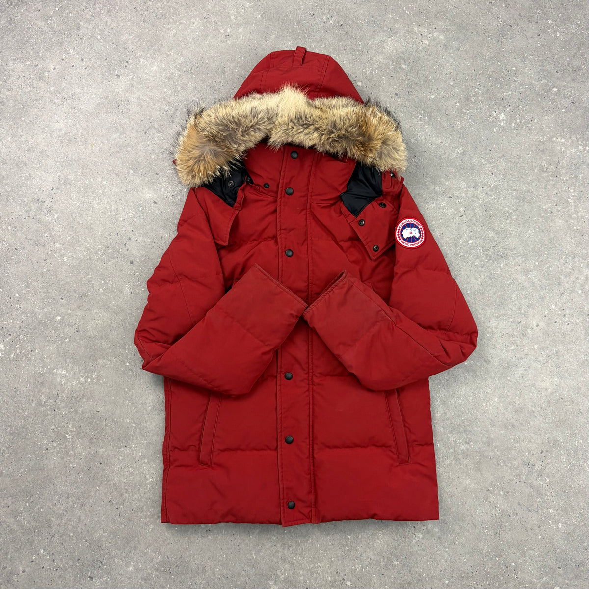 CANADA GOOSE WYNDHAM PARKA RED - (S)