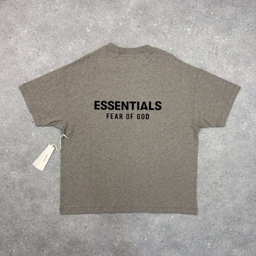 ESSENTIALS SS25 T-SHIRT - HEATHER GREY