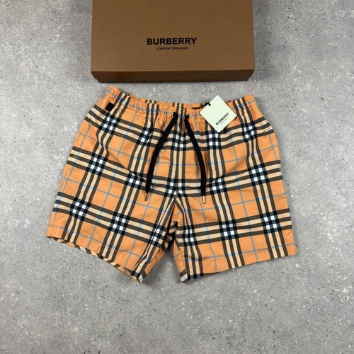 BURBERRY CHECK SWIM SHORTS - (M)