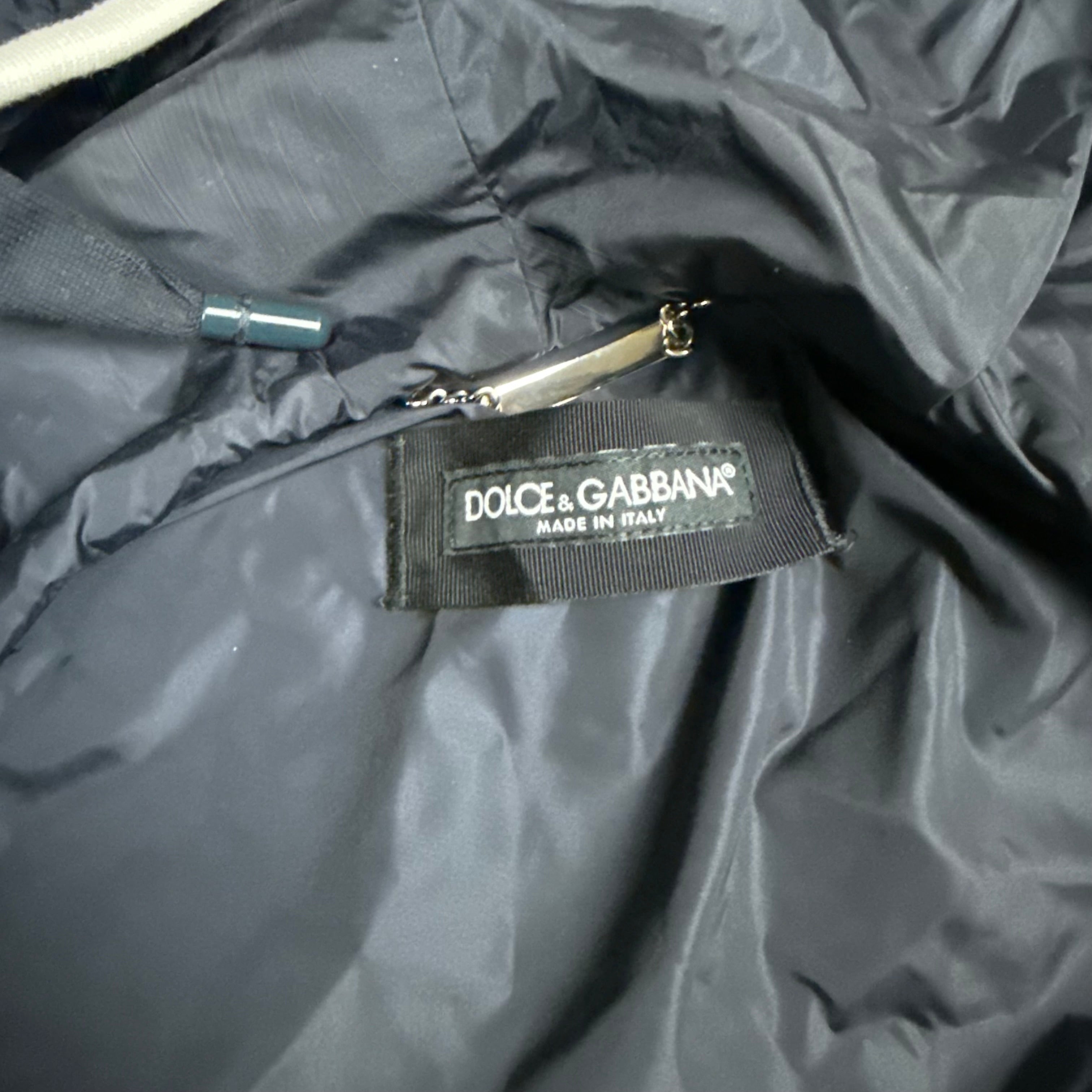 DOLCE & GABBANA NAVY JACKET - (46 / S)
