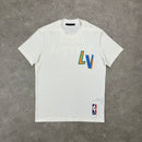 LOUIS VUITTON NBA WHITE T-SHIRT - XS (FITS S)