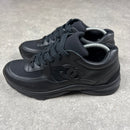 CHANEL RUNNERS BLACK LEATHER -  (EU42 / UK8)