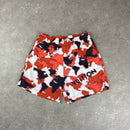 LOUIS VUITTON ORANGE CAMOUFLAGE SWIM SHORTS - (L)