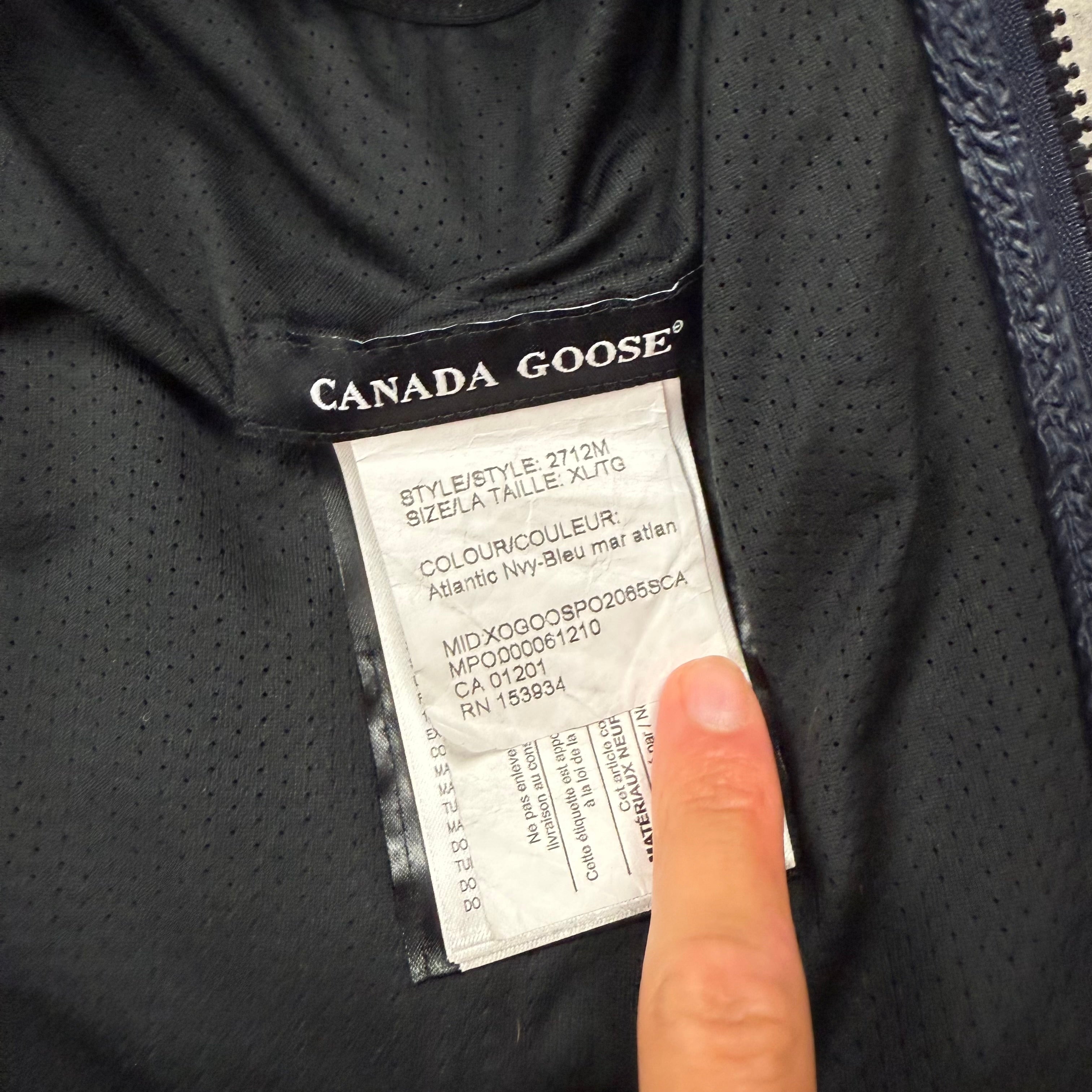 CANADA GOOSE HYBRIDGE PARKA NAVY - (XL)