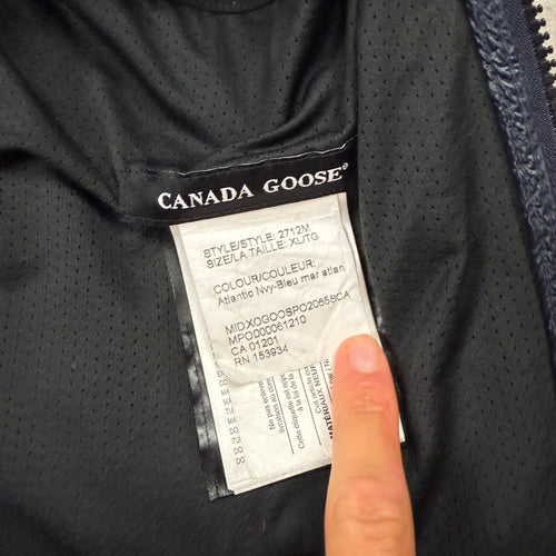 CANADA GOOSE HYBRIDGE PARKA NAVY - (XL)
