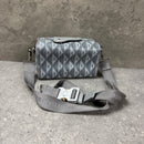 DIOR GREY CD DIAMOND MESSENGER BAG