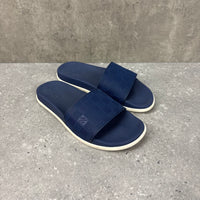 LOUIS VUITTON NAVY SLIDERS - EU42 (FITS UK 9)