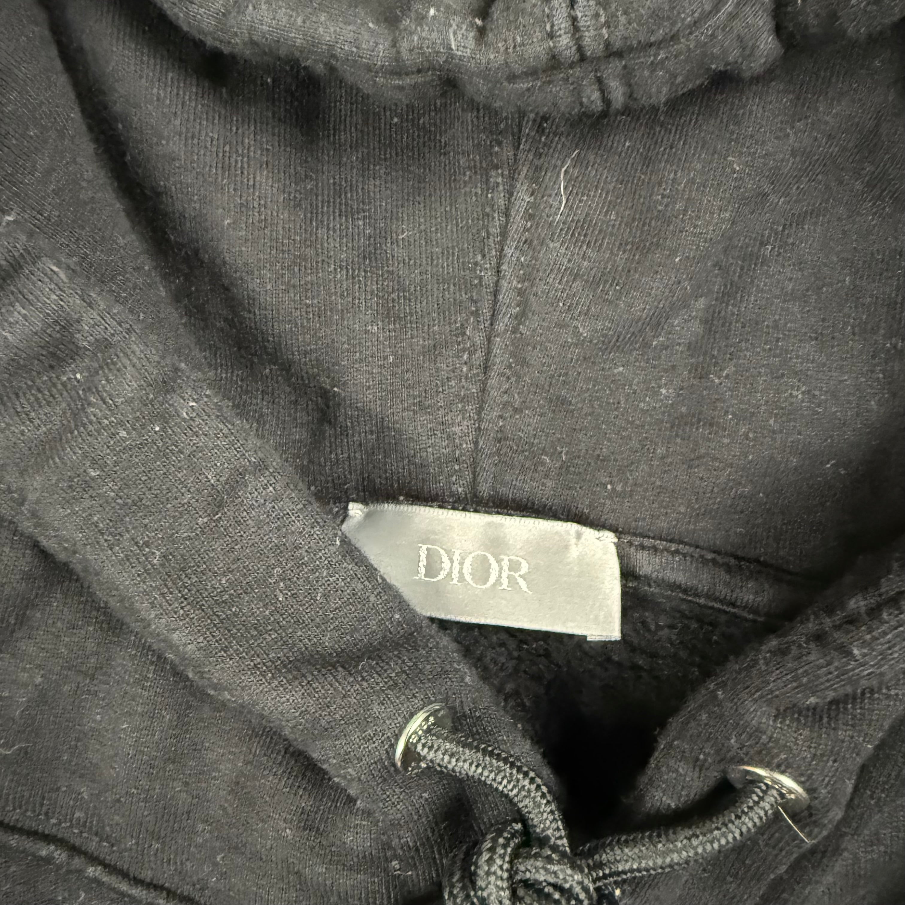 DIOR CD ICON BLACK HOODIE - XL (FITS L)