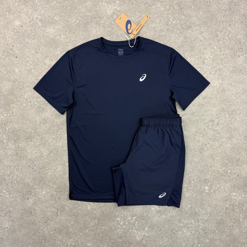 ASICS CORE T-SHIRT & SHORT SET - MIDNIGHT NAVY