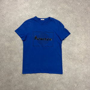 MONCLER T-SHIRT BLUE - (M)