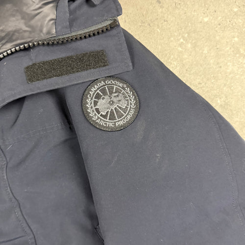 CANADA GOOSE LANGFORD PARKA NAVY BLACK BADGE- (M)