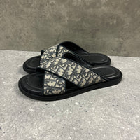 DIOR ALIAS SANDALS BLUE OBLIQUE - (EU42 / UK8)