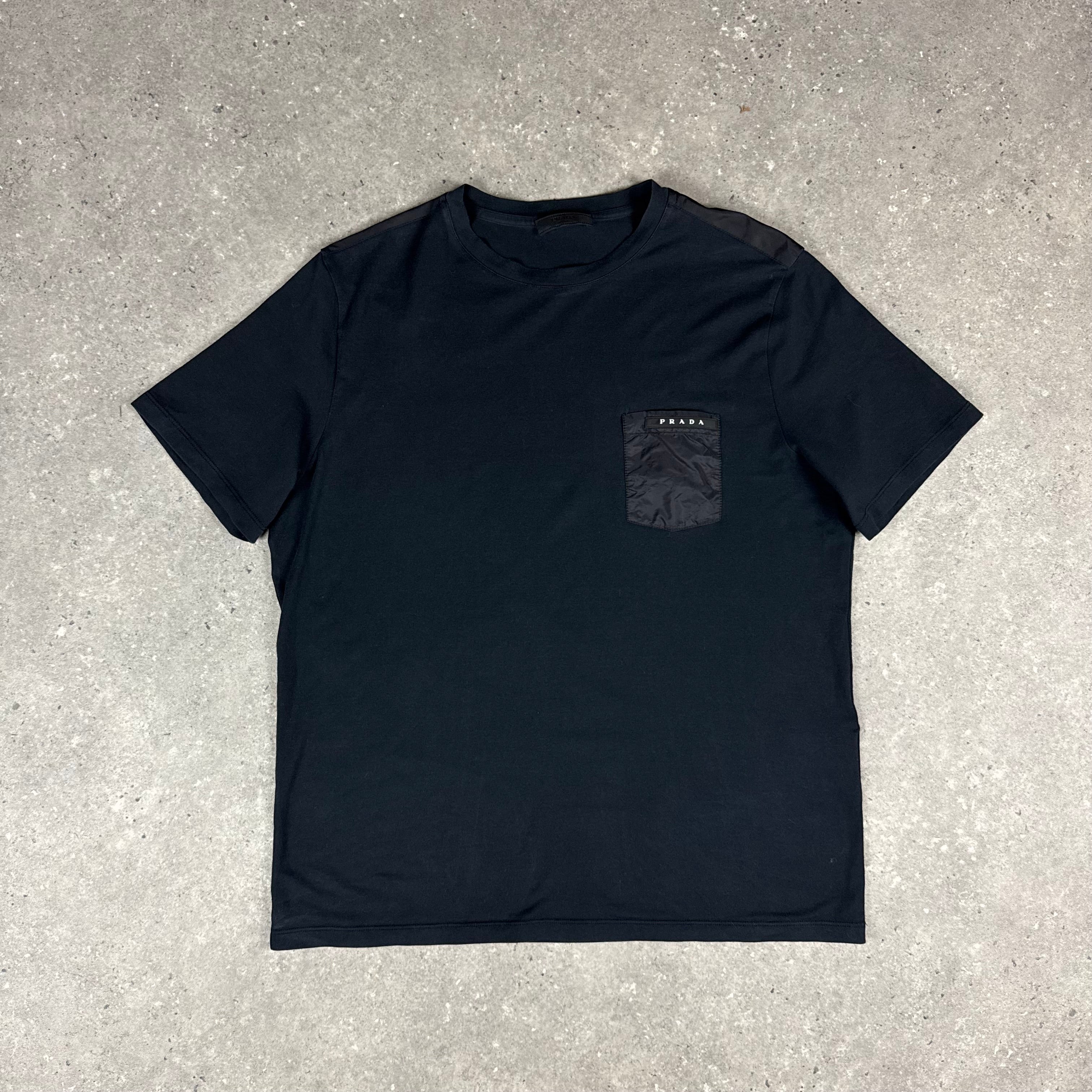 PRADA NYLON POCKET T-SHIRT - (FITS M/L)