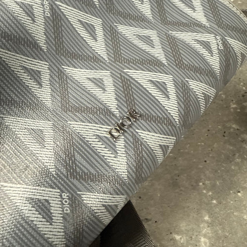 DIOR GREY CD DIAMOND MESSENGER BAG