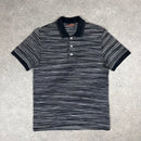 MISSONI POLO T-SHIRT BLACK - (FITS S/M)