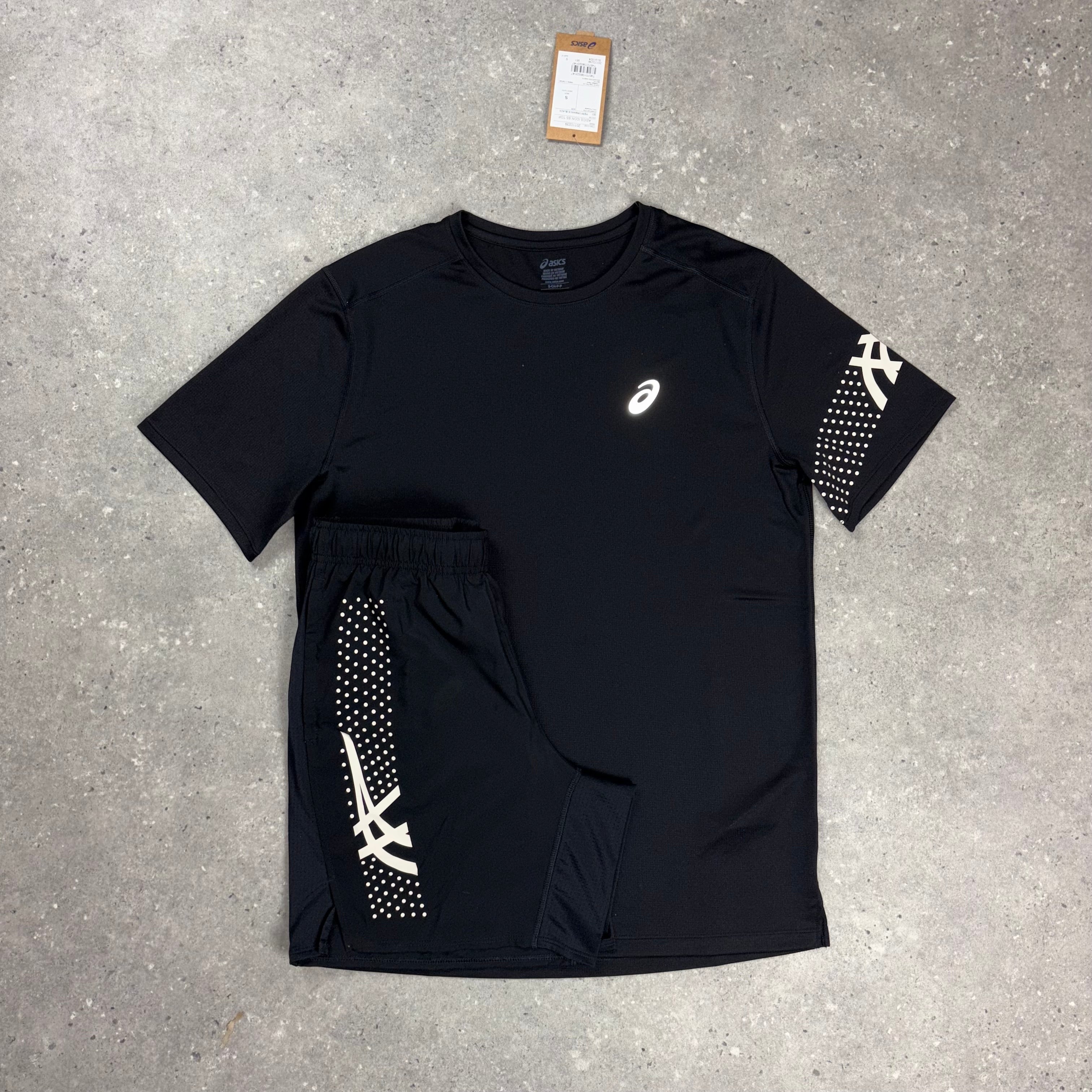 ASICS ICON TOP & 7" SHORTS SET - BLACK