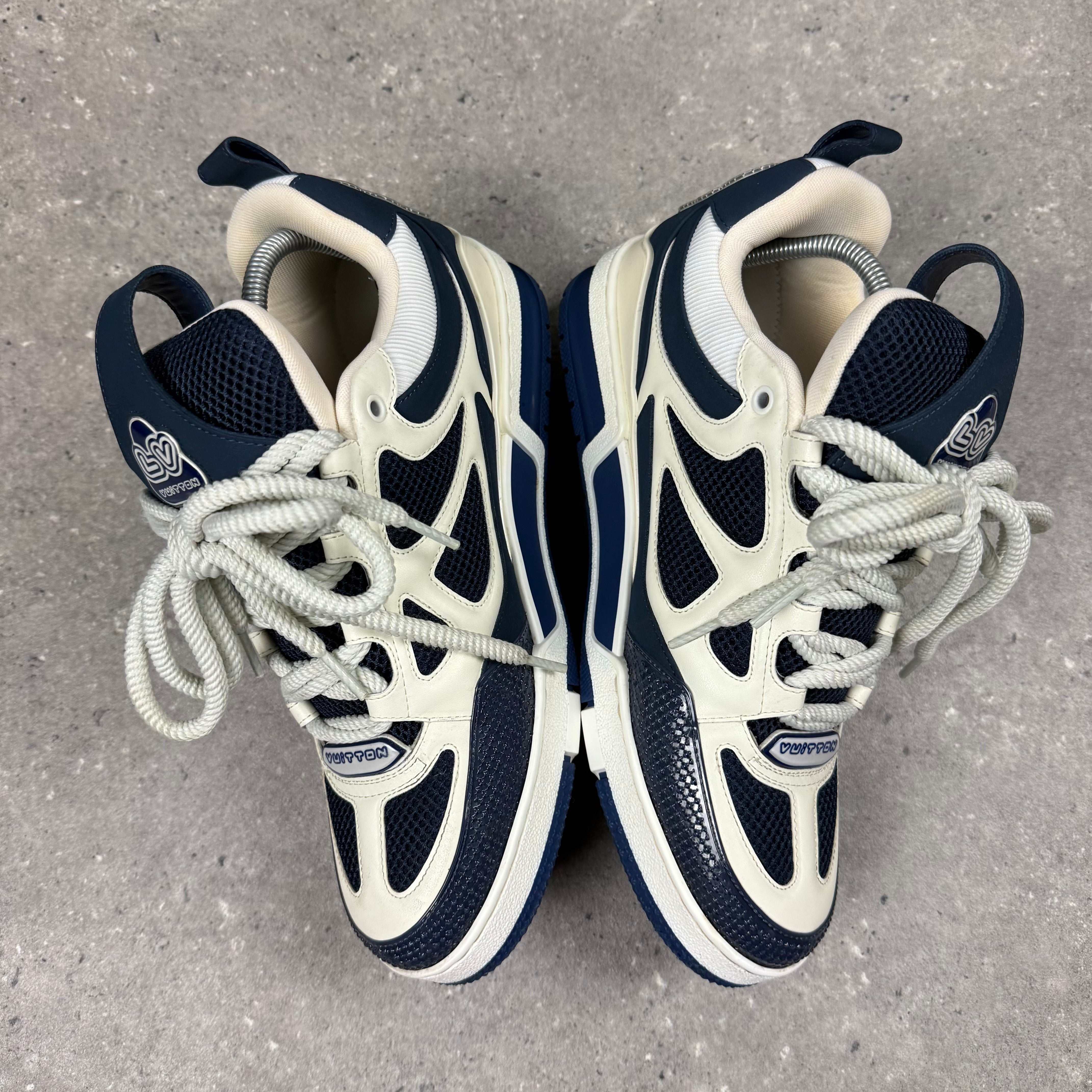LOUIS VUITTON NAVY SKATES - EU 43 (FITS UK 10)