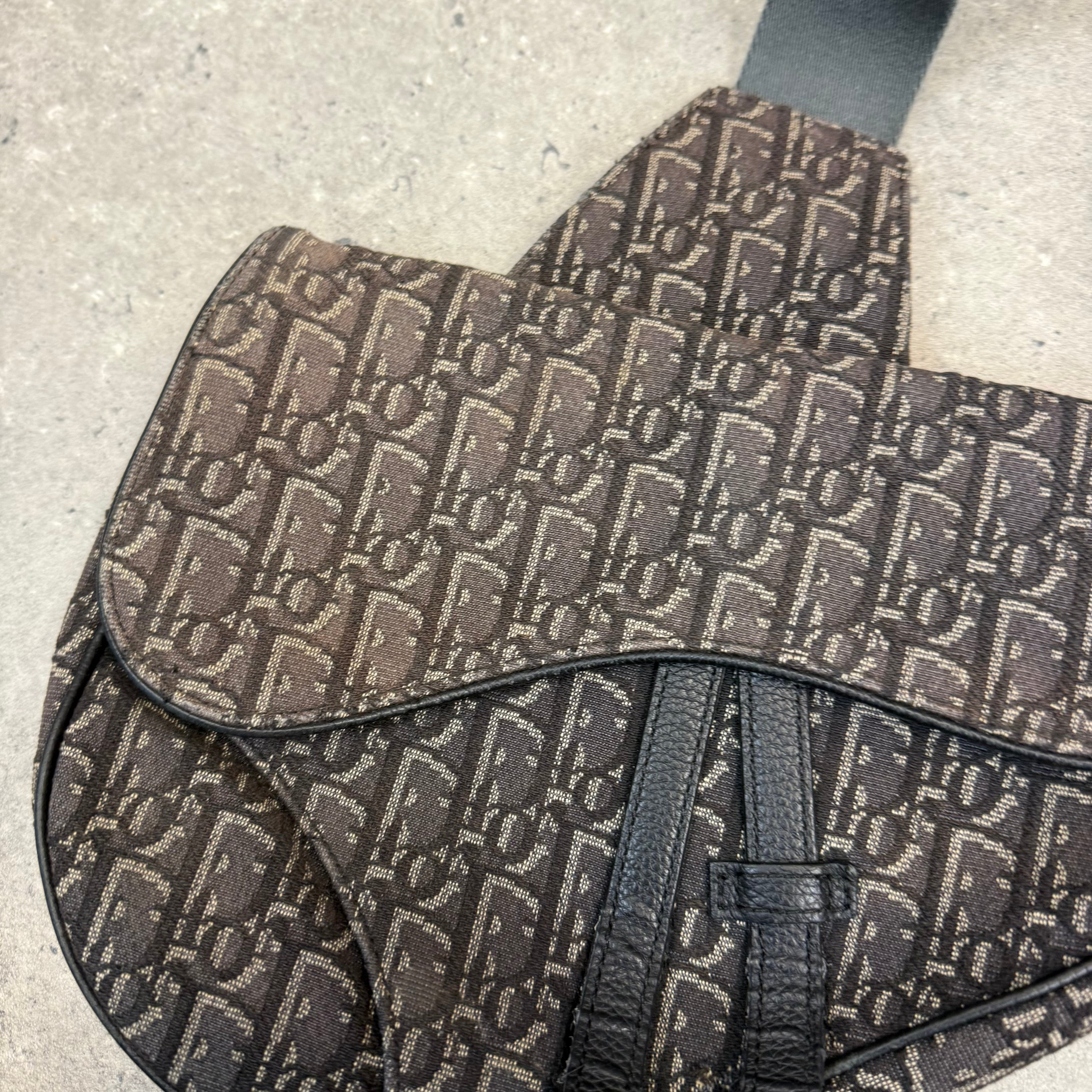 DIOR OBLIQUE JACQUARD SADDLE BAG