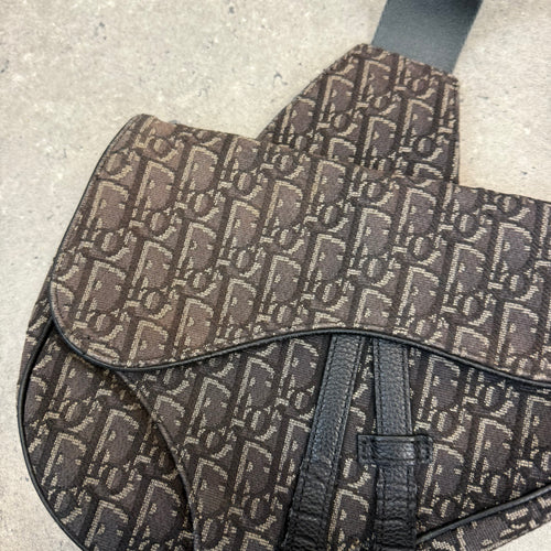 DIOR OBLIQUE JACQUARD SADDLE BAG
