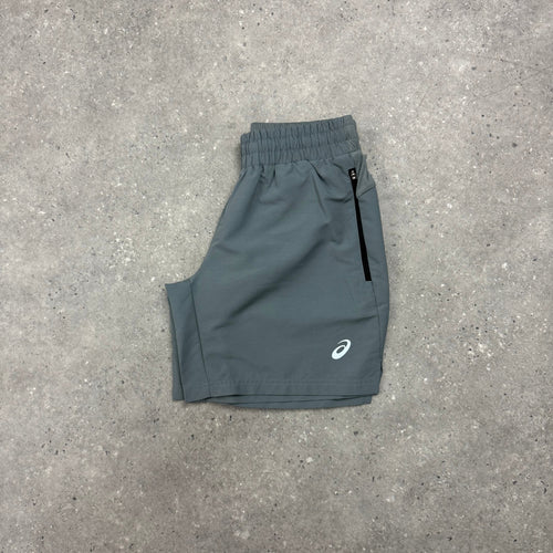 ASICS SLANT PANEL SHORTS - DARK GREY