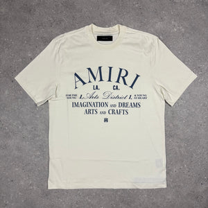 AMIRI COTTON ARTS T-SHIRT - CREAM