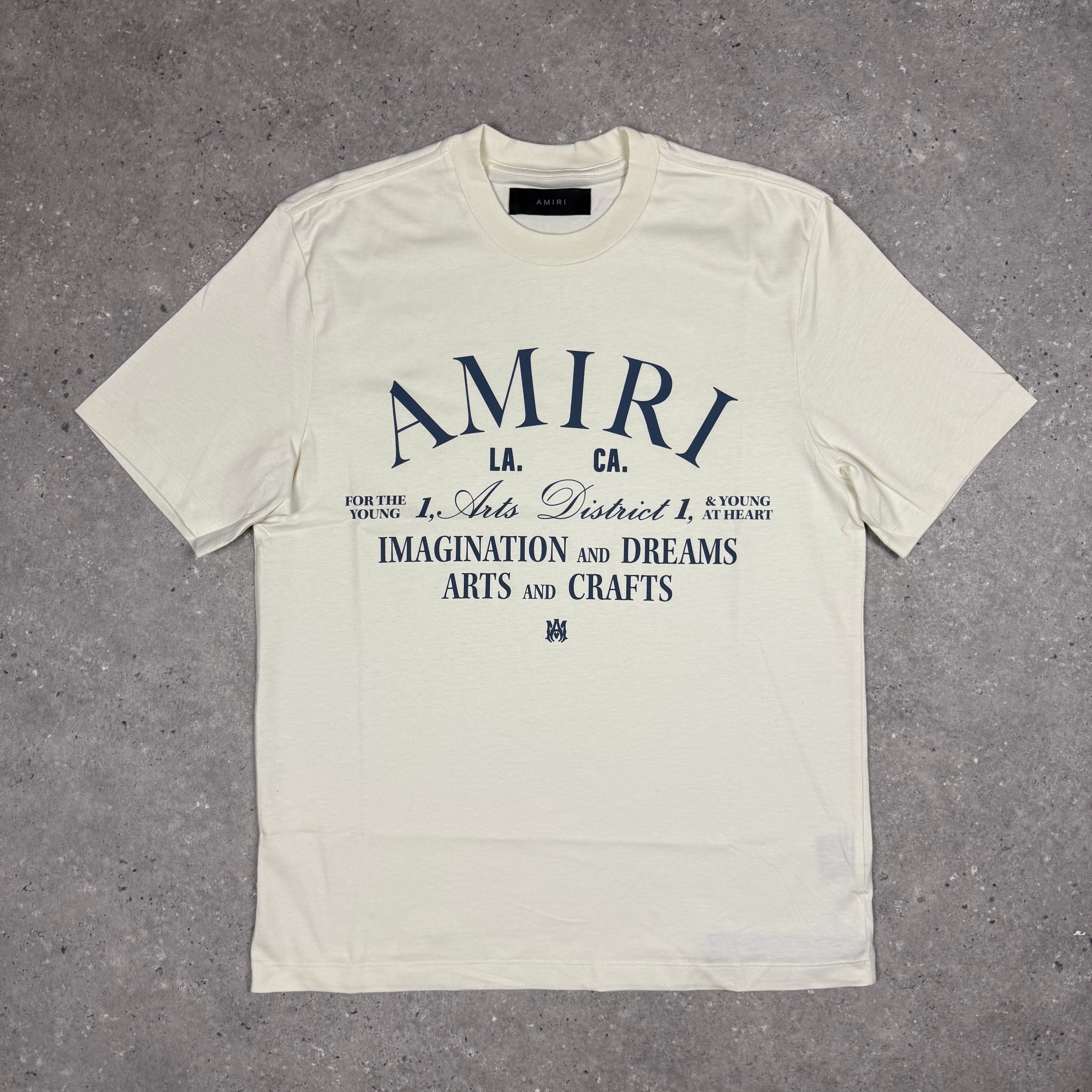 AMIRI COTTON ARTS T-SHIRT - CREAM