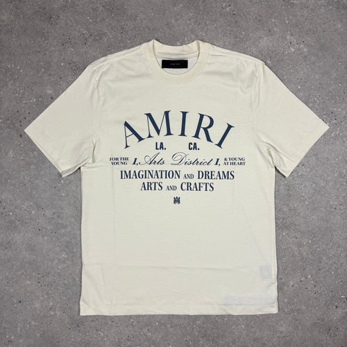 AMIRI COTTON ARTS T-SHIRT - CREAM