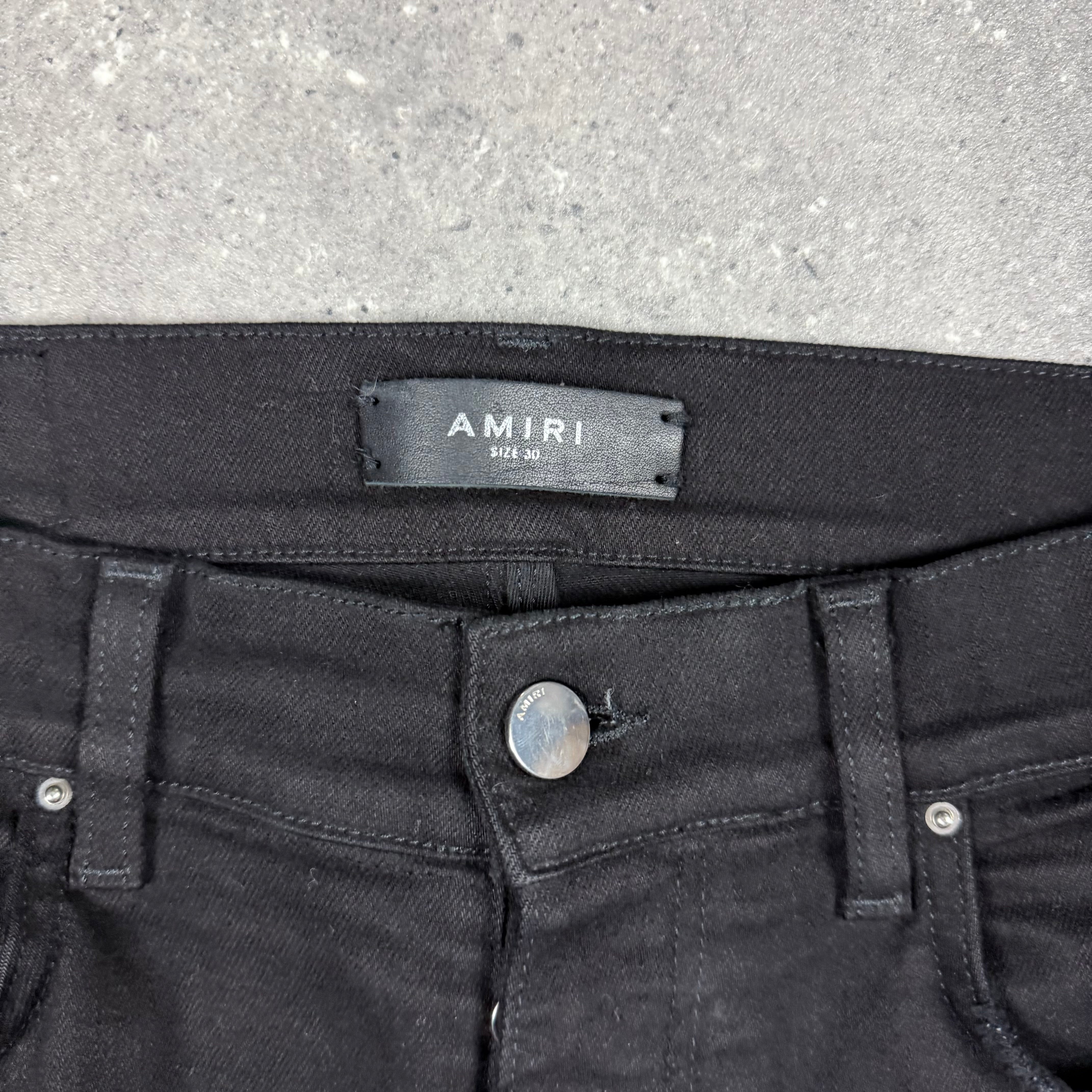 AMIRI SKINNY JEANS BLACK - (30")