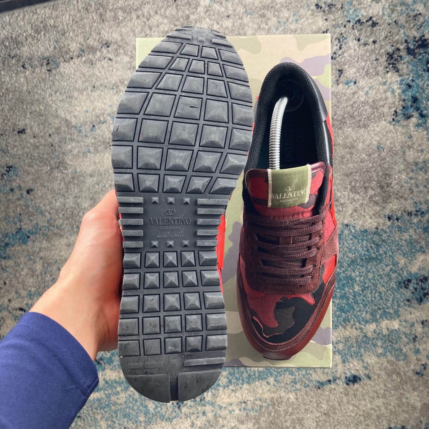 VALENTINO ROCKRUNNERS RED/BLACK (FITS 7/8)