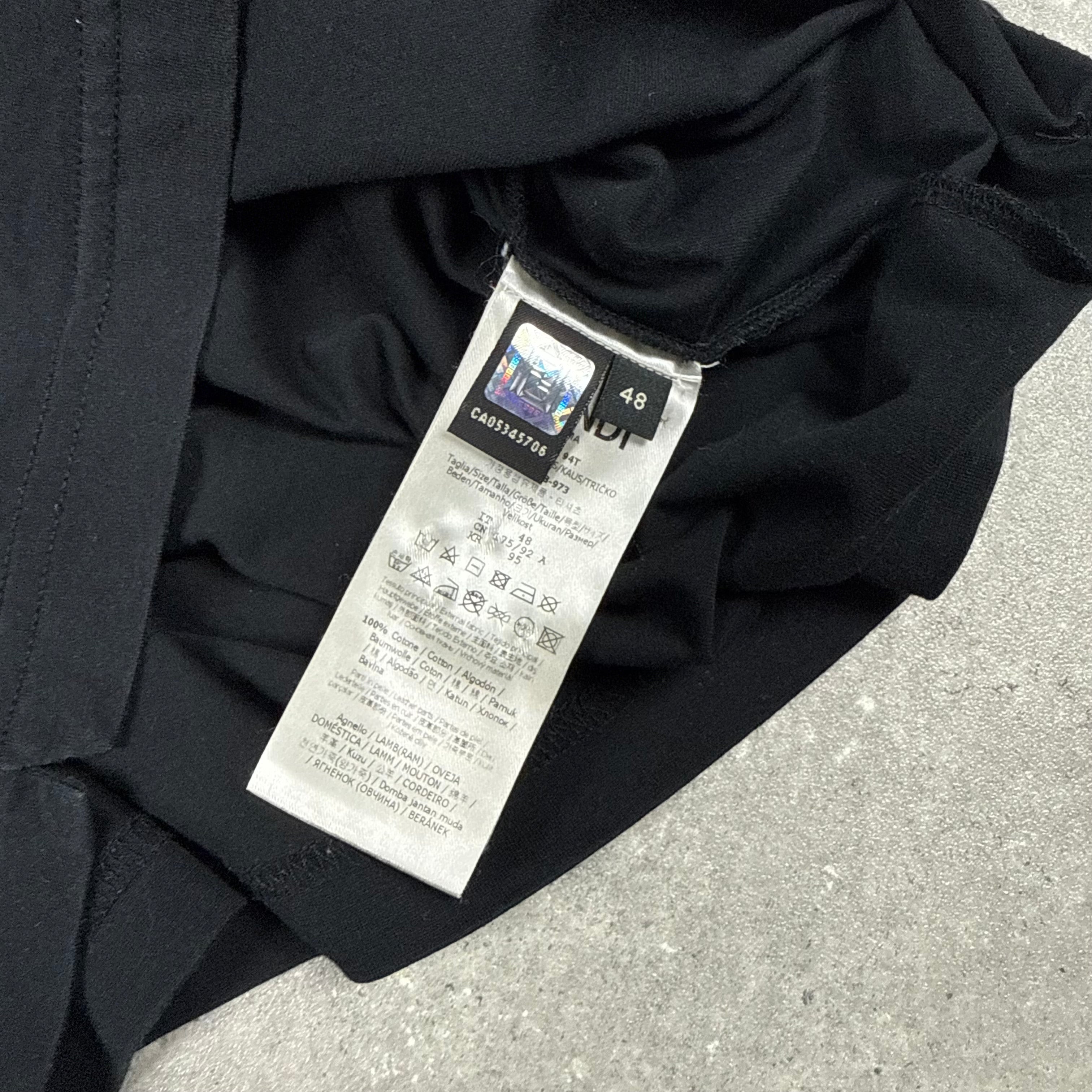 FENDI EYES T-SHIRT BLACK - 48 (FITS S)