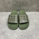 BURBERRY SLIDERS KHAKI - (EU43 / UK9)