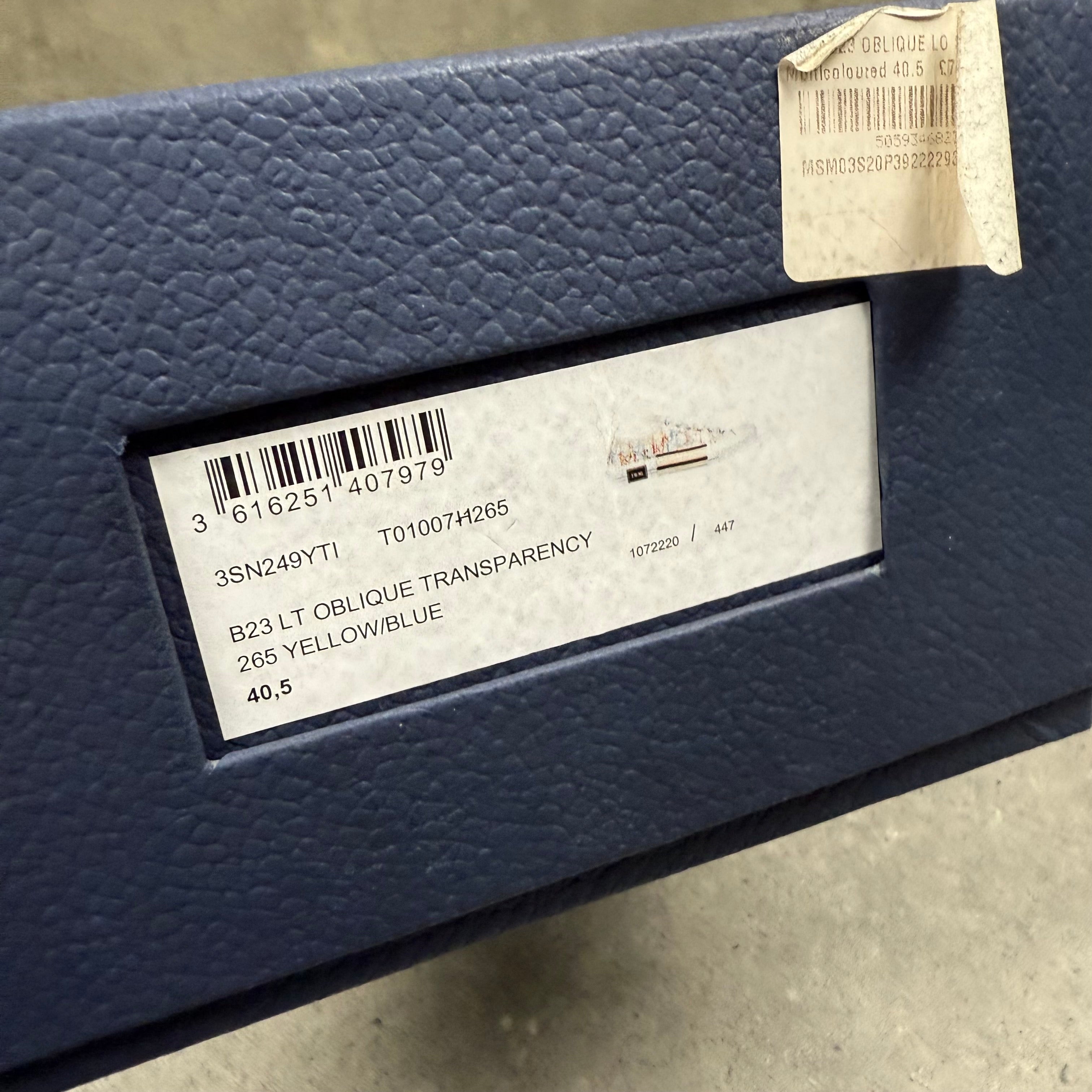 DIOR B23 YELLOW/BLUE - (EU 40.5 / UK 6.5)