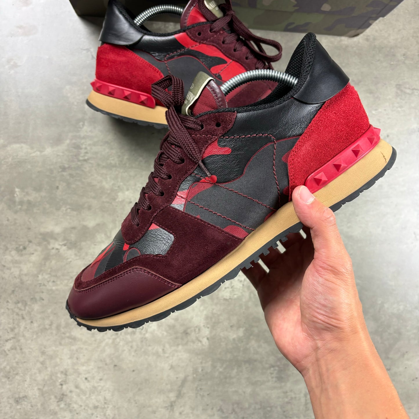 VALENTINO ROCKRUNNERS RED/BLACK (FITS 7/8)