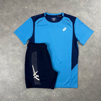 ASICS CURVED SEAM T-SHIRT & 7" ICON SHORTS - NAVY / BLUE