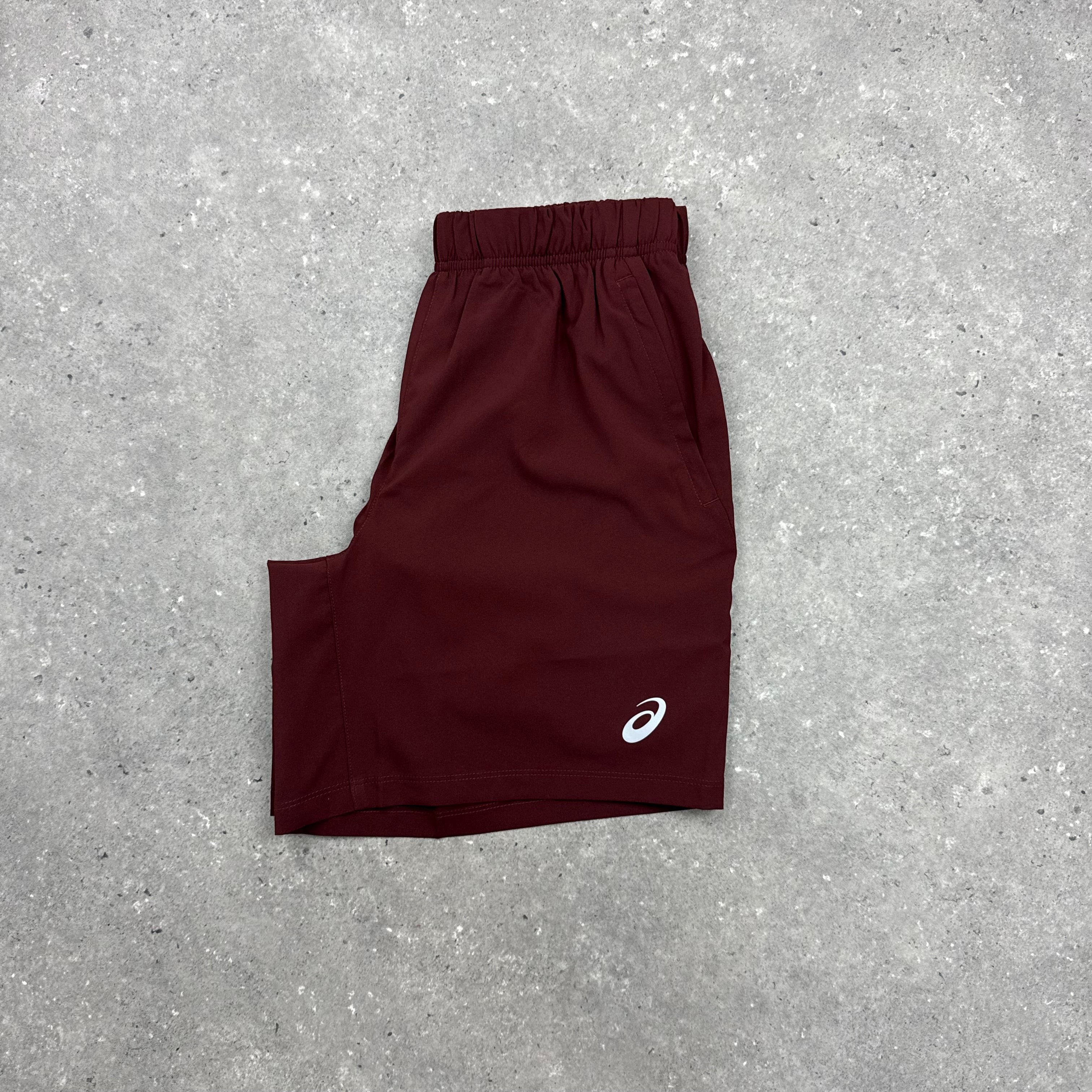 ASICS SPORT 7” SHORTS - DARK RED