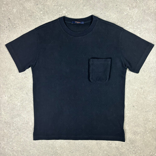 LOUIS VUITTON NAVY MONOGRAM T-SHIRT - (FITS S/M)