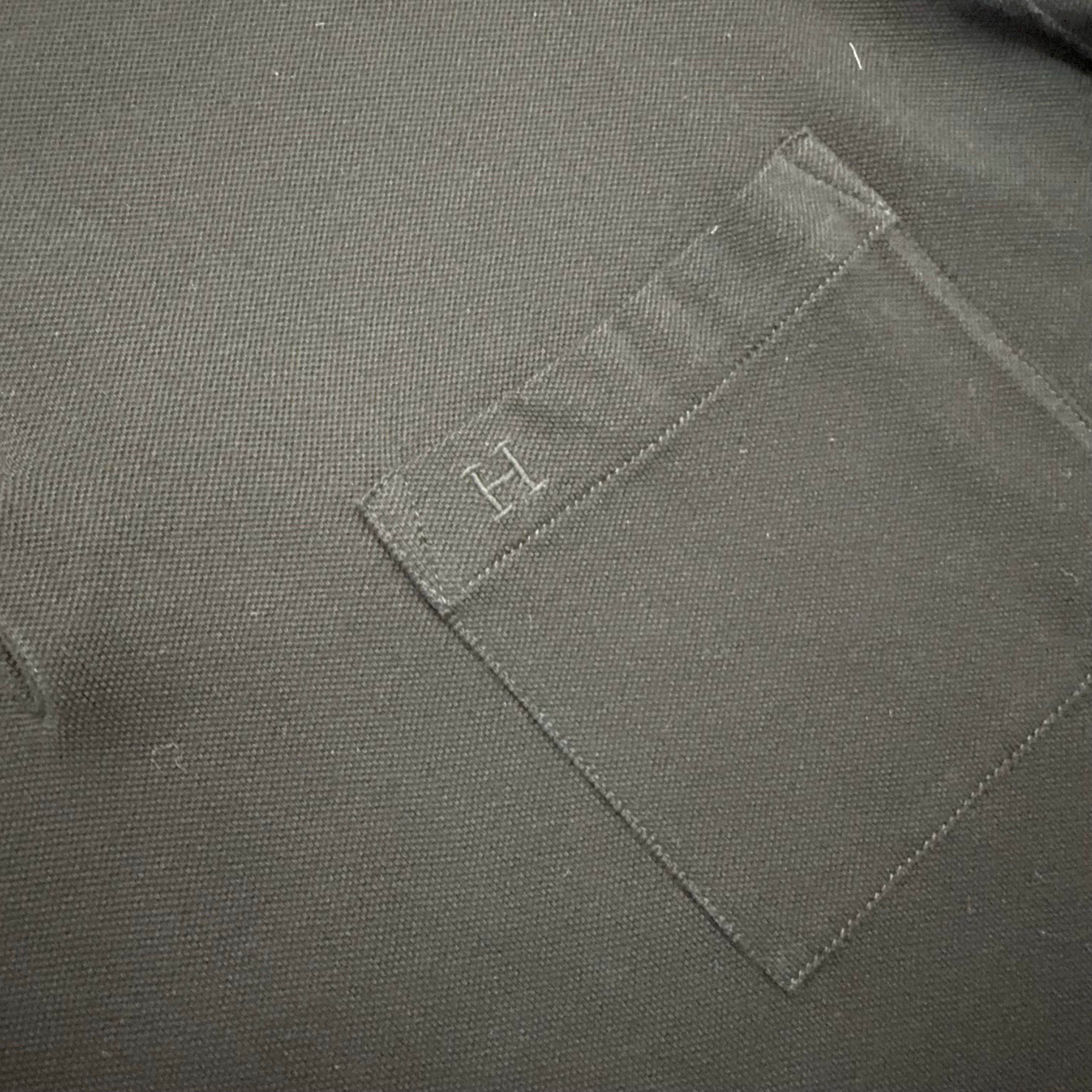 HERMES “H” POLO T-SHIRT BLACK - (S)