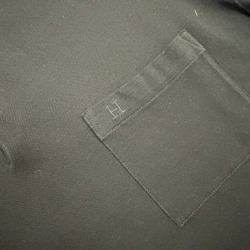 HERMES “H” POLO T-SHIRT BLACK - (S)
