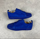 LOUBOUTIN LOW SPIKE BLUE - (EU43.5 / UK9.5)