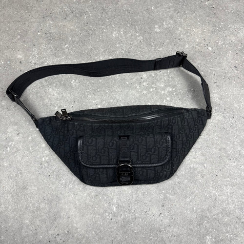 DIOR OBLIQUE BELT BAG - BLACK