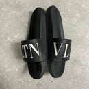 VALENTINO SLIDERS BLACK - (EU42 / UK8)