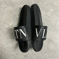 VALENTINO SLIDERS BLACK - (EU42 / UK8)