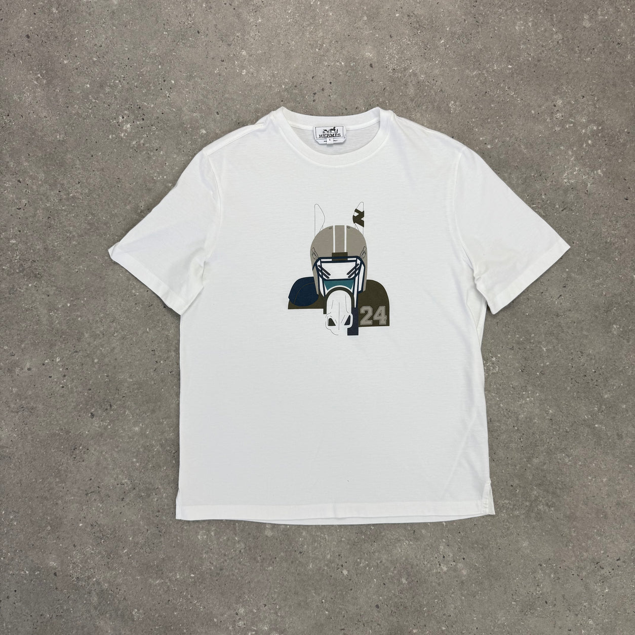 HERMES T-SHIRT WHITE - (S)