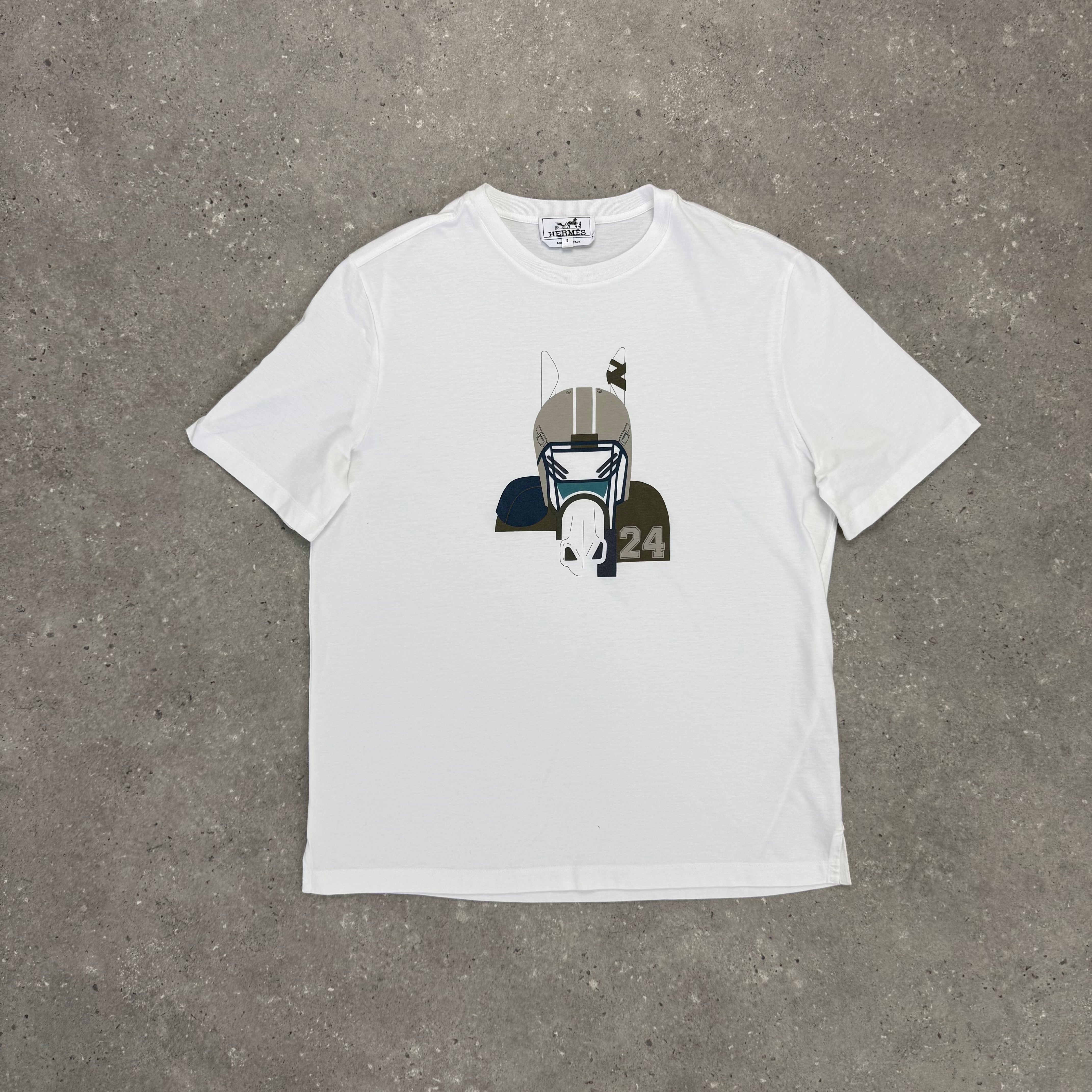 HERMES T-SHIRT WHITE - (S)