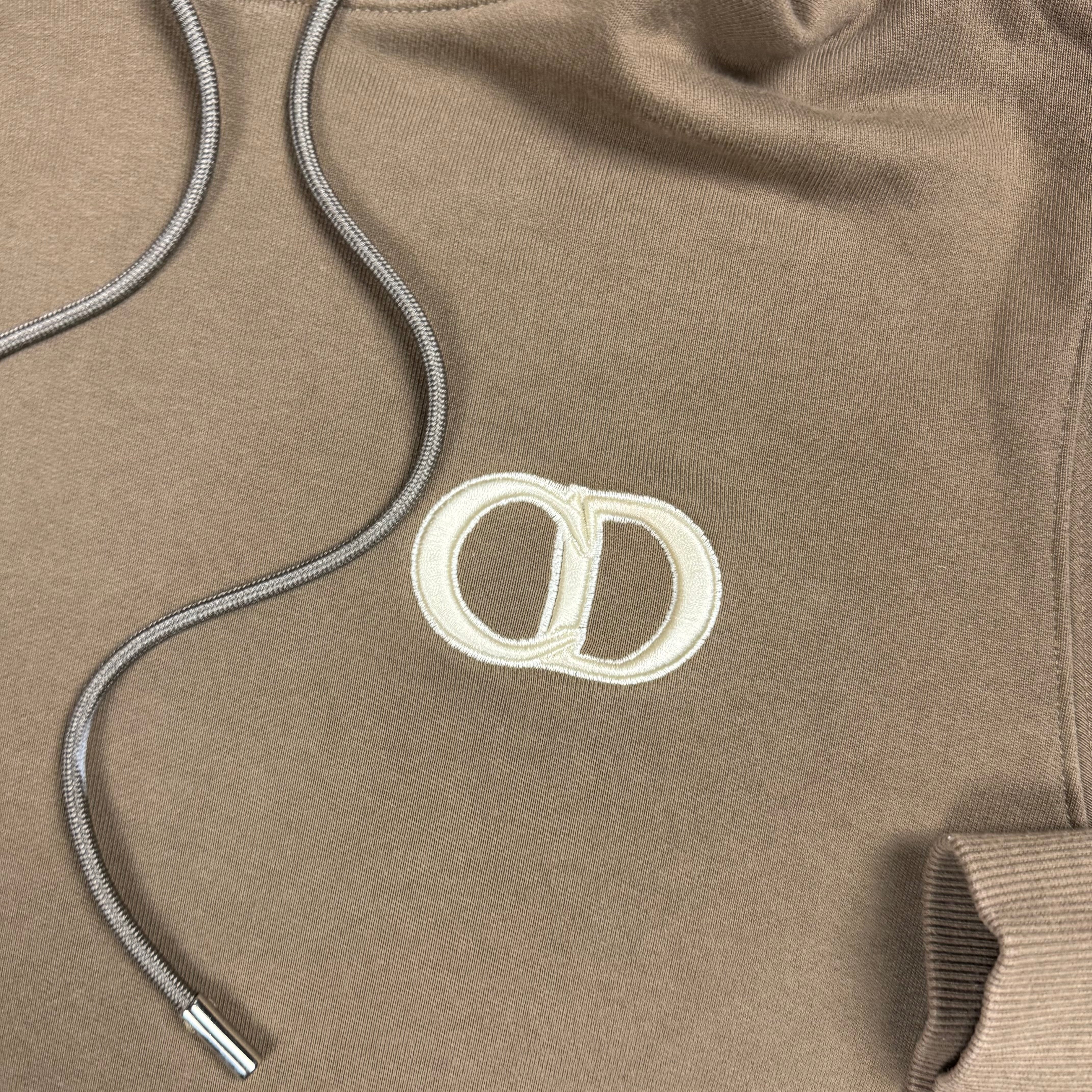 DIOR CD ICON HOODIE BROWN - M (FITS S/M)