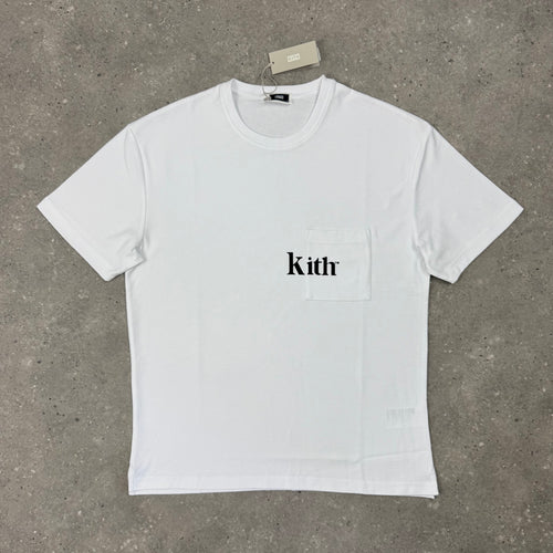 KITH QUINN T-SHIRT - WHITE / BLACK