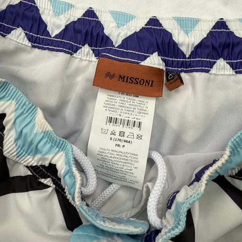 MISSONI ZIGZAG SWIM SHORTS - (S)